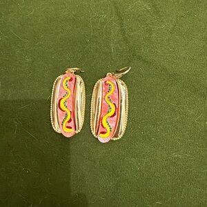 Colorful Hot Dog Earrings